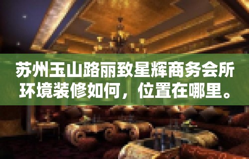 苏州玉山路丽致星辉商务会所环境装修如何，位置在哪里。