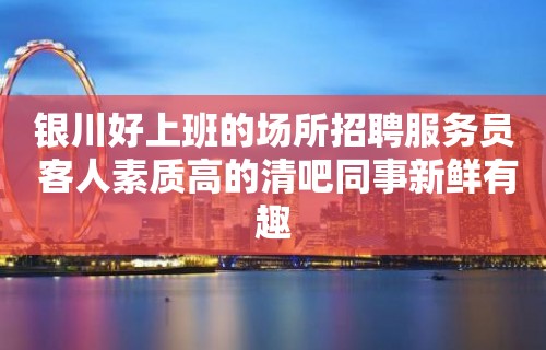 银川好上班的场所招聘服务员 客人素质高的清吧同事新鲜有趣