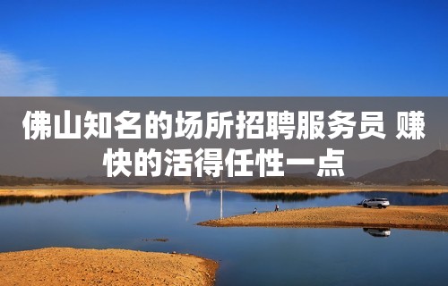 佛山知名的场所招聘服务员 赚快的活得任性一点