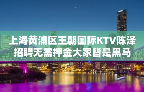 上海黄浦区王朝国际KTV陈泽招聘无需押金大家皆是黑马