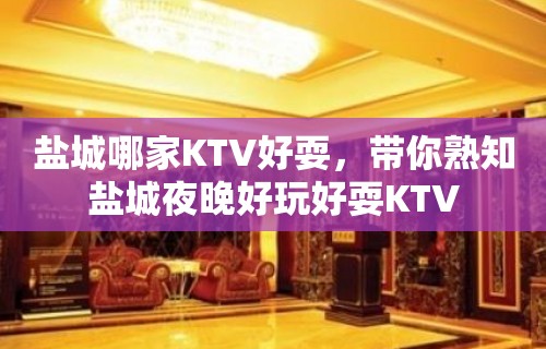 盐城哪家KTV好耍，带你熟知盐城夜晚好玩好耍KTV