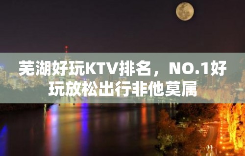 芜湖好玩KTV排名，NO.1好玩放松出行非他莫属