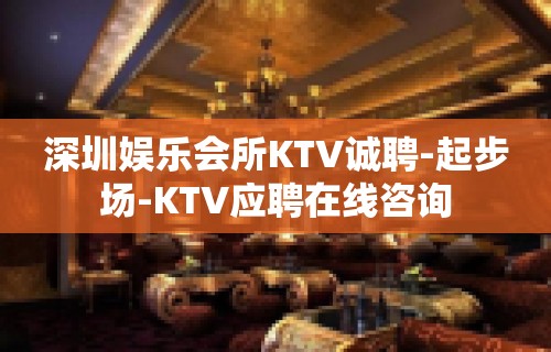 深圳娱乐会所KTV诚聘-起步场-KTV应聘在线咨询