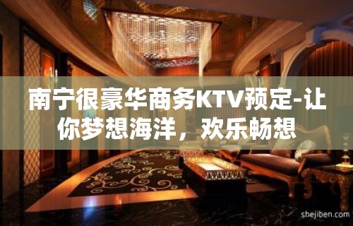 南宁很豪华商务KTV预定-让你梦想海洋，欢乐畅想