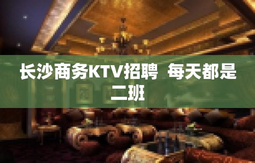 长沙商务KTV招聘  每天都是二班