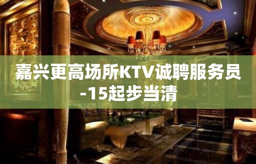 嘉兴更高场所KTV诚聘服务员-15起步当清