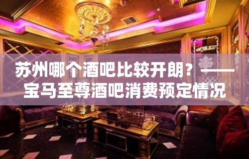 苏州哪个酒吧比较开朗？——宝马至尊酒吧消费预定情况