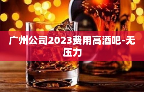 广州公司2023费用高酒吧-无压力