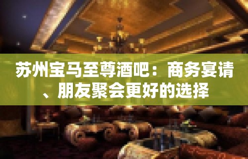 苏州宝马至尊酒吧：商务宴请、朋友聚会更好的选择