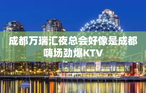 成都万瑞汇夜总会好像是成都嗨场劲爆KTV