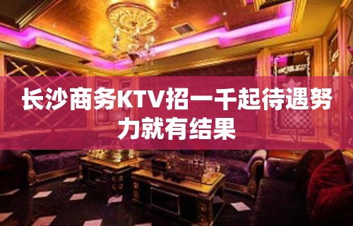 长沙商务KTV招一千起待遇努力就有结果