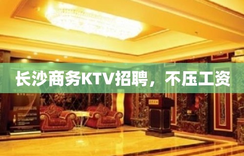 长沙商务KTV招聘，不压工资