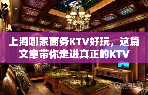 上海哪家商务KTV好玩，这篇文章带你走进真正的KTV