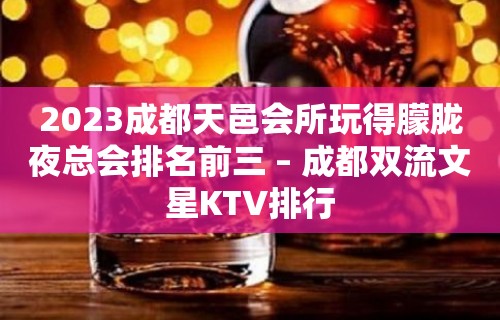 2023成都天邑会所玩得朦胧夜总会排名前三 – 成都双流文星KTV排行