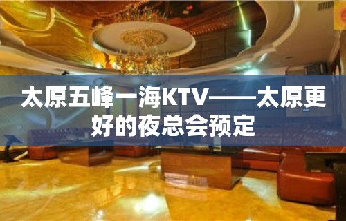 太原五峰一海KTV——太原更好的夜总会预定