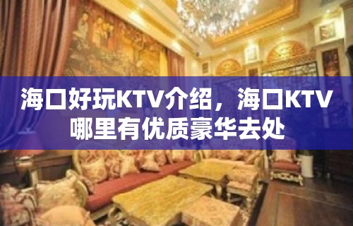 海口好玩KTV介绍，海口KTV哪里有优质豪华去处