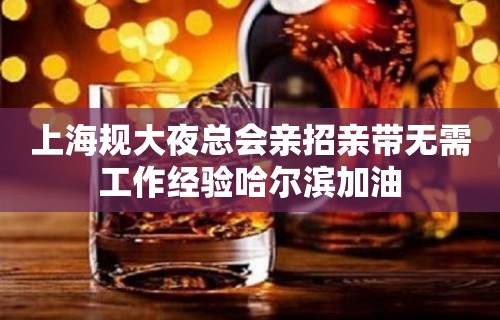 上海规大夜总会亲招亲带无需工作经验哈尔滨加油