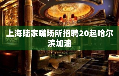 上海陆家嘴场所招聘20起哈尔滨加油