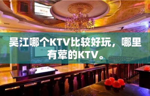 吴江哪个KTV比较好玩，哪里有荤的KTV。