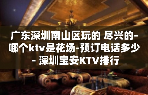 广东深圳南山区玩的 尽兴的-哪个ktv是花场-预订电话多少 – 深圳宝安KTV排行