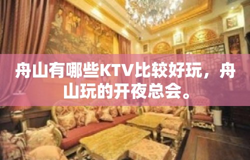 舟山有哪些KTV比较好玩，舟山玩的开夜总会。