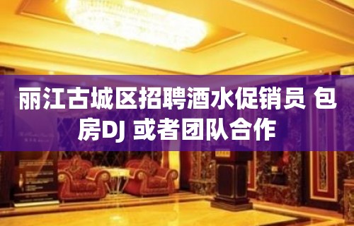 丽江古城区招聘酒水促销员 包房DJ 或者团队合作