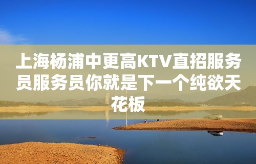 上海杨浦中更高KTV直招服务员服务员你就是下一个纯欲天花板