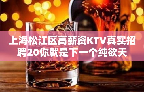 上海松江区高薪资KTV真实招聘20你就是下一个纯欲天