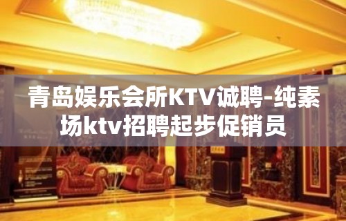 青岛娱乐会所KTV诚聘-纯素场ktv招聘起步促销员