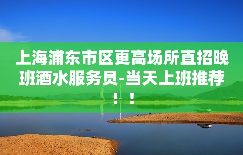 上海浦东市区更高场所直招晚班酒水服务员-当天上班推荐！！