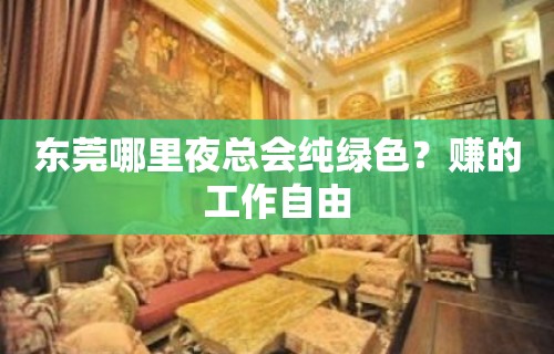 东莞哪里夜总会纯绿色？赚的工作自由