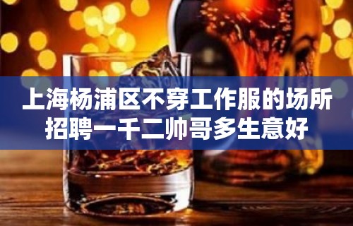 上海杨浦区不穿工作服的场所招聘一千二帅哥多生意好