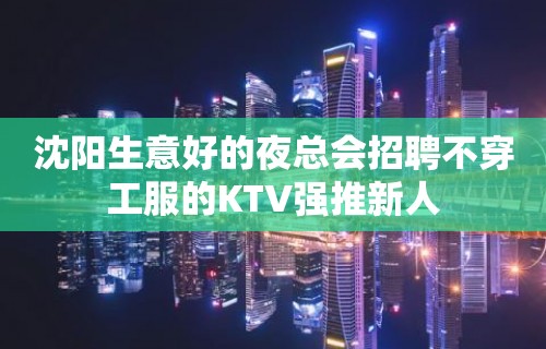 沈阳生意好的夜总会招聘不穿工服的KTV强推新人