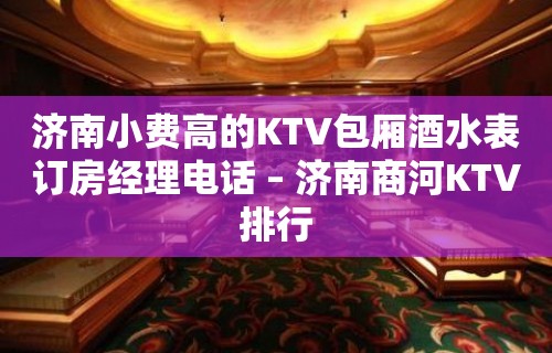 济南小费高的KTV包厢酒水表订房经理电话 – 济南商河KTV排行