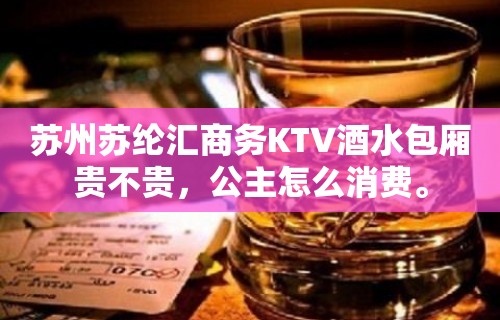 苏州苏纶汇商务KTV酒水包厢贵不贵，公主怎么消费。