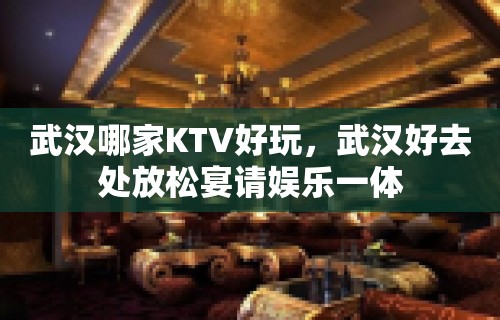 武汉哪家KTV好玩，武汉好去处放松宴请娱乐一体