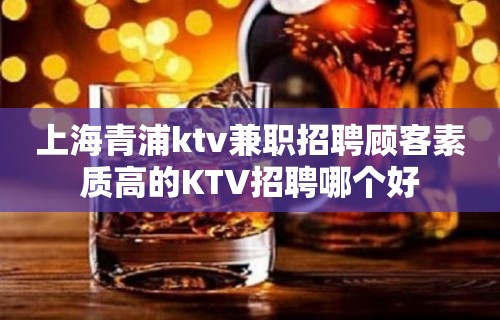 上海青浦ktv兼职招聘顾客素质高的KTV招聘哪个好