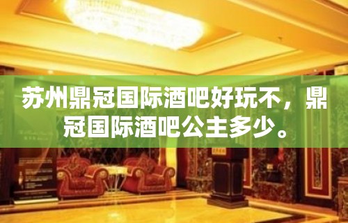 苏州鼎冠国际酒吧好玩不，鼎冠国际酒吧公主多少。