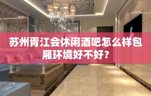 苏州胥江会休闲酒吧怎么样包厢环境好不好？