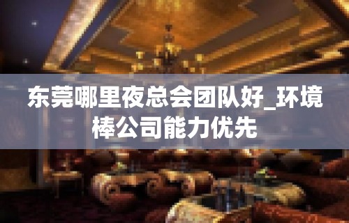 东莞哪里夜总会团队好_环境棒公司能力优先