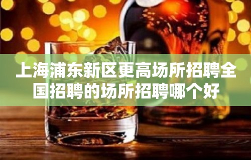 上海浦东新区更高场所招聘全国招聘的场所招聘哪个好