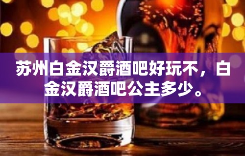 苏州白金汉爵酒吧好玩不，白金汉爵酒吧公主多少。