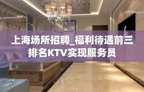 上海场所招聘_福利待遇前三排名KTV实现服务员