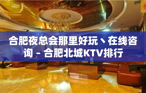 合肥夜总会那里好玩丶在线咨询 – 合肥北城KTV排行