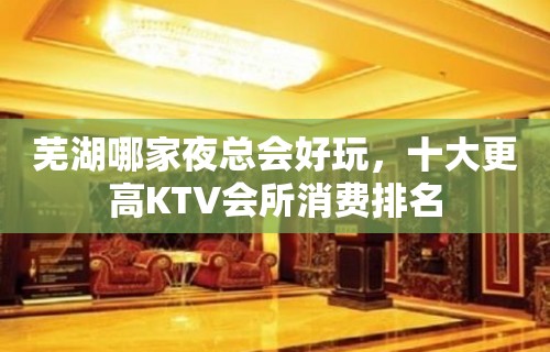 芜湖哪家夜总会好玩，十大更高KTV会所消费排名