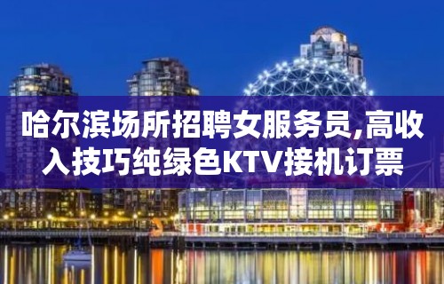 哈尔滨场所招聘女服务员,高收入技巧纯绿色KTV接机订票