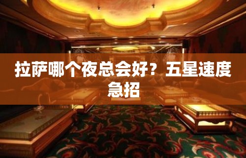 拉萨哪个夜总会好？五星速度急招