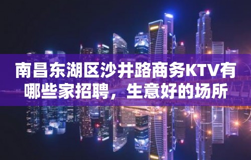 南昌东湖区沙井路商务KTV有哪些家招聘，生意好的场所