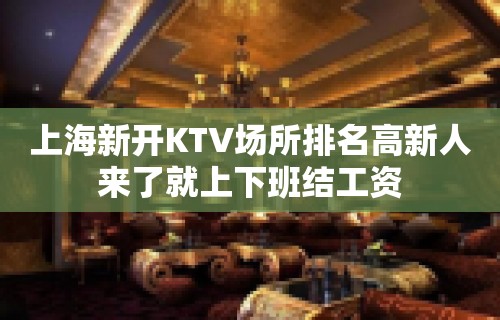 上海新开KTV场所排名高新人来了就上下班结工资