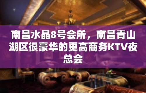 南昌水晶8号会所，南昌青山湖区很豪华的更高商务KTV夜总会